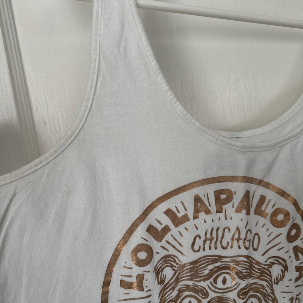Lollapalooza Tank Top Women's Large 2015 Music Festival Shirt Cotton - Picture 7 of 14